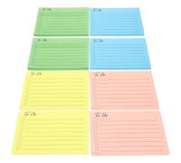 Notes Adhésives Mémo Autocollantes, 8 Blocs Papier Fluorescent, Bureau | Adhésif Solide, Retrait sans Traces, Design Mignon, Usage Simple, Fournitures de Bureau
