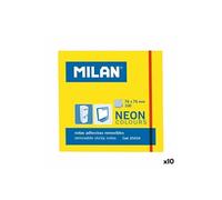 MILAN Notes adhésives Bloc 100 Jaune fluo 76 x 76 mm