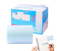 Notes adhésives pailletées de 7 mètres de ruban amovible à découper | Bloc-notes adhésifs transparents pour enfants, enseignants, école, bureau, journaux et documents