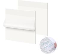 Notes Autocollantes,100 Pcs Transparent Post Sticky It Notes,Feuilles Note Autocollantes Transparent Imperméable,7,5x7,5 Cm Répétable Utilisation,Pour Bureaux,Ménages Et Les Etudiants