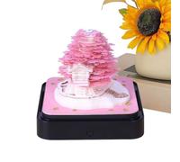 Notes autocollantes 3D Ornement De Bureau Design Artistique Arbre Et Maison