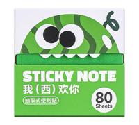 Notes autocollantes 80 feuilles mignonnes à extraction fournitures de
