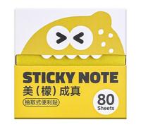 Notes autocollantes 80 feuilles mignonnes à extraction fournitures de