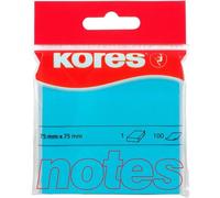 Notes Autocollantes Bleues,Bloc-Notes Autocollant Fluo,75x75mm,1 Paquet De 100 Feuilles