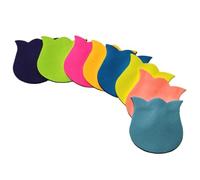 Notes autocollantes de couleur vive, 8 pièces, bulle, flèche, cœur | Blocs-notes autocollants for la maison, l'école et les notes quotidiennes