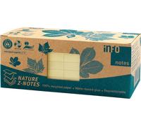 Notes autocollantes Global Notes Z-Note, recy s, 75 x 75 mm, jaunes, 100 feuilles/bloc, 12 blocs, emballage carton