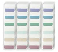 Notes Autocollantes,Marque Page Adhesives,Onglets D'index Marque Pages Repositionnables,Sticky Notes Avec Carte Règle Pour Document,Fichier,Livre,Note