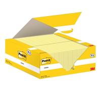Notes Autocollantes,Pack Promo De 18 Blocs + 6 Gratuits,100 Feuilles Par Bloc,38 Mmx51 Mm,Jaune Pastel-Feuillets Adhésifs Pour Prise De Notes,Listes De Tâches Et Rappels