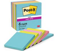 Notes Autocollantes Super Sticky,Couleurs Cosmic,6 Blocs 76 Mmx76 Mm,90 Feuilles Par Bloc-Feuillets Super Adhésifs Pour Prise De Notes,Listes De Tâches Et Rappels