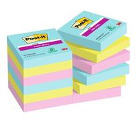 Notes Autocollantes Super Sticky,Couleurs Cosmic,Pack De 12 Blocs,90 Feuilles Par Bloc,47,6 Mmx47,6 Mm-Feuillets Super Adhésifs Pour Prise De Notes,Listes De Tâches Et Rappels