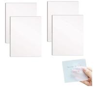 Notes Autocollantes Transparentes,200 Feuilles De Registre Autocollant,Marqueurs Pet Étanches,Bloc-Notes Autocollant,Bloc-Notes Transparent,Rappel De Message Autocollant Pour Apprendre