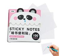 Notes Autocollantes Transparentes Blocs-Notes Extractibles Réutilisables | Parfaites pour supports d'étude et carnets avec film nacré translucide anti-bavure, adhésif repositionnable se retire