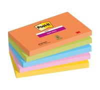 Notes couleurs Boost Super Sticky Post-it 76 x 127 mm - bloc de 90 feuilles