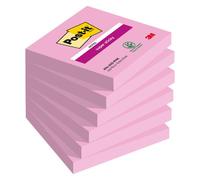 Notes couleurs Super Sticky Post-it 76 x 76 mm - bloc de 90 feuilles - Rose