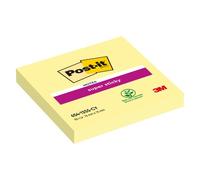 Notes jaunes SUPER STICKY POST-IT 76 x 76 mm - Bloc de 90 feuilles