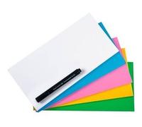 Notes repositionnable Magic-Chart 10 x 20 cm couleurs assorties - Paquet de 250 - Assorties - Legamaster G