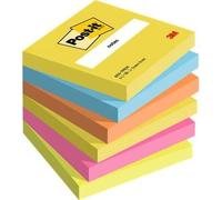 Notes repositionnables Energetic 654-TFEN 76x76mm 6x100 feuilles paquet de 12