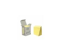 Notes repositionnables jaunes recy s post-it 38 x 51 mm - en tour distributrice - bloc de 100 feuilles - lot de 12 - jaune - post-it G