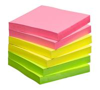 Notes repositionnables Néon 75 x 75 mm - Maxiburo - bloc de 100 feuilles