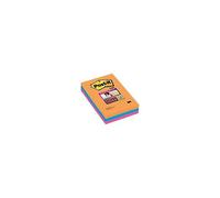 Notes Repositionnables Post-It Super Sticky 152 (H) X 101 (L) Mm 70 G/M² Assortiment - 3 Unités De 90 Feuilles