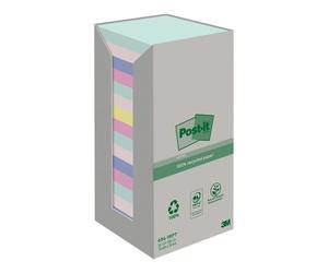 Notes repositionnables recy s couleurs nature Post-It 76 x 76 mm - bloc de 100 feuilles