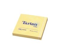 Notes Tartan - Bloc de 100 feuilles repositionnables 76x76mm Jaune G