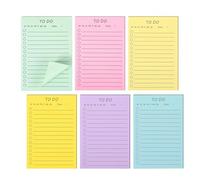 Notes To Do List,300 Feuilles Blocs de Notes Adhésives,Notes Autocollantes Lignées Adhésifs Couleurs Assorties Sticky Notes pour Book Etudiants Lecture Bureau,L'école(10 x 15 cm)
