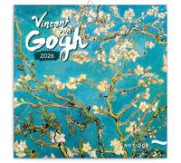 NOTIQUE Calendrier mural 2026 Vincent van Gogh - Avec brochures mensuelles - 30 x 30 cm (30 x 60 cm) ouvert