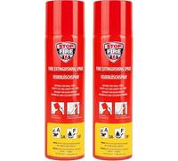 notlok Safety Work 2X 500ml Extincteur Maison A F, E < 1000V sans Fluor | Mousse Extinguante Douce pour la Peau, Extincteur Maison Tous Feux, Mini Extincteur Voiture & Bateau
