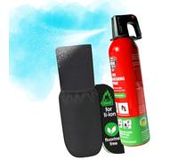 notlok Safety Work 750ml Extincteur Maison E, A et F Incendie Électrique | + Support Voiture, Fire Spray Compact pour batterie lithium, Mini Extincteur Voiture, Bateau, Extincteur Maison Tous Feux