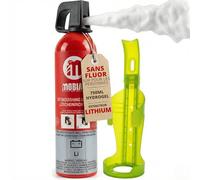notlok Safety Work 750ml Extincteur pour Batterie Lithium sans Fluor | + support mural, Spray extincteur sûr pour Batteries de Smartphones, laptops, véhicules, Extincteur maison, voiture sans PFAS