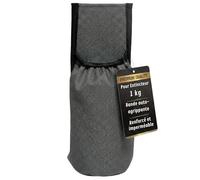 notlok Safety Work - Housse pour extincteur 1 kg avec Fixation Velcro | Support extincteur Voiture Universel | Transport sécurisé, Montage Facile | Matériau résistant | Gris