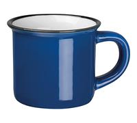 noTrash2003 Lot de 4 tasses à expresso au look rétro vintage en céramique avec 60 ml d'aspect nostalgique (bleu (4))