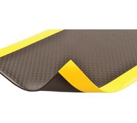 NoTrax 417 Bubble Sof-Tred Tapis de sécurité/Anti-Fatigue avec éponge en PVC Dyna-Shield, pour Zones sèches, 0,9 m de Large x 1,8 m de Long x 1,27 cm d'épaisseur, Noir/Jaune