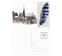 Notre-Dame de Paris France Lot de 20 cartes postales avec plumes porte-bonheur