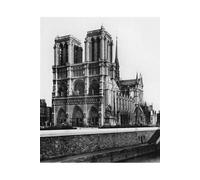 Notre-Dame de Paris vers 1910 - Cadre bois noir - 30x24