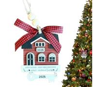 Notre premier ornement pour la maison, décoration pour la maison - Souvenir de la pendaison de crémaillère 2024, décoration de Noël en bois pour la suspension sur l'arbre de N