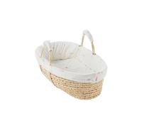 NOUKIE'S - Couffin pour bébé avec Habillage - Ecru - Veloudoux - Bali, Moka & Snow