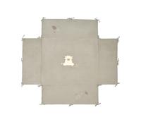 Noukie's - Tapis de Parc Réversible 75 X 95 cm Vert - Tapis de Jeu et de Repos pour Bébé - Confort Doux et Résistant - Broderie Vâche Fluffy - Accessoire Chambre Bébé