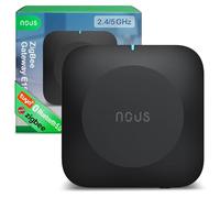 NOUS E15 Passerelle ZigBee 3.0 Smart Gateway 2.4/5 GHz, Hub Domotique, Contrôle via App, Compatible Alexa & Google Home, Jusqu’à 128 Appareils, WiFi Double Bande