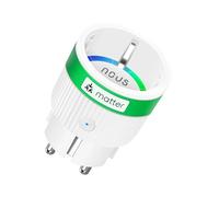 NOUS Prise Connectée Matter avec Suivi de Consommation Électrique, 16A 3840W, Compatible avec Alexa, Google Home, Tuya, Apple Homekit, SmartThings, Télécommande via App, WiFi 2.4 GHz