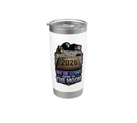 Nous rentrons chez nous sur la lune 2028 Gobelet isotherme en acier inoxydable double paroi
