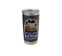 Nous rentrons chez nous sur la lune 2028 Gobelet isotherme en acier inoxydable double paroi