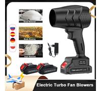 Nouveau 120 km/h ventilateur Turbo électrique 36000 tr/min ventilateur puissant ventilateur à Jet sans fil feuille de neige poussière outil de soufflage d'air pour batterie 21V NEW 2026 Black