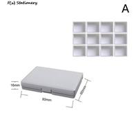 Nouveau 1pc 12/24 Grille Aquarelle Palette Palette Vide Peinture Boîte De Plateau Pour Aquarelle Huile Peintures Acryliques