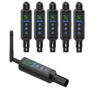Nouveau 2026, 6 pièces, émetteur sans fil super puissant avec batterie intégrée et récepteur DMX512, boîte d'emballage, contrôle d'éclairage de scène pour fête, karaoké, bar AU