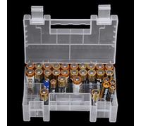 Nouveau Boîtier De Piles En Plastique Dur Portable, Boîte De Rangement Saine Pour Piles Aa Aaa De Haute Qualité, Support Organisateur Pour Le Bureau À Domicile