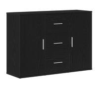 NOUVEAU Cabinet latéral - Buffet intérieur - Anti l'humidité - pour cuisine/salon - Chêne noir - 91x29,5x65cm bois d'ingénierie""3011
