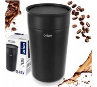 NOUVEAU gobelet thermique Orion Termo 350 ml noir acier inoxydable isolé sous...