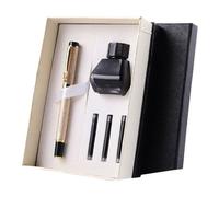 Nouveau Kit De Stylos À Plume En Métal De Qualité Supérieure, Kit De Stylos De Calligraphie Avec 3 Sacs D'encre, Bouteille D'encre, 2022